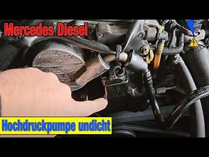 Leaking seal replace high pressure pump low pressure Mercedes Diesel 203 CDI