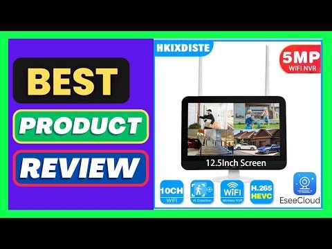 10CH 12.5Inch WiFi Screen Monitor Wireless System 5MP NVR Security