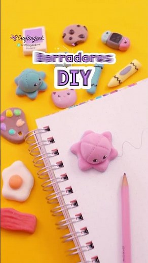 Borradores kawaii | Materiales para la escuela que te encantarán 📝😍 #shorts