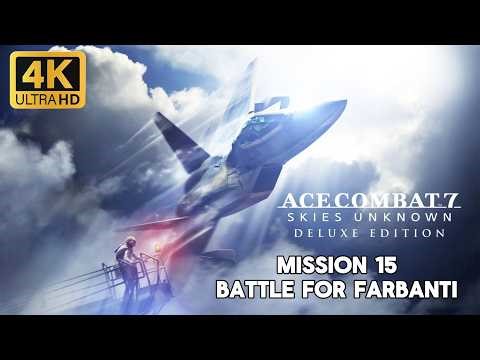 Ace Combat 7 PS5 – Mission 15 Battle for Farbanti | Trigger vs Mister X 4K 60FPS