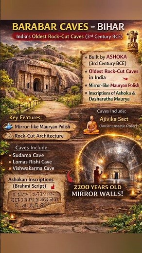 Barabar Caves: India’s Oldest Rock-Cut Wonder #bihar