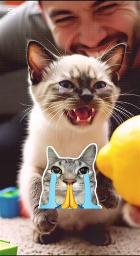 The Lemon Rule: Instant Kitten Obedience 🍋😂. #trending #funny #cute