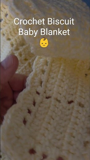 Crochet Biscuit Baby Blanket+ Crochet Beanie/ Crochet Set/ Easy Pattern