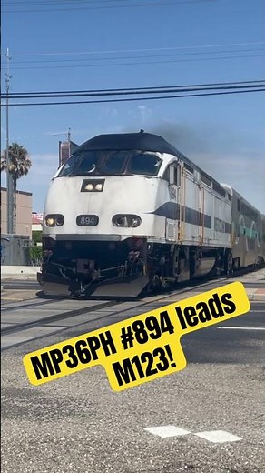 Metrolink MP36PH‑3C #894 – High-Speed Fly‑By at Northridge! #shorts #metrolink