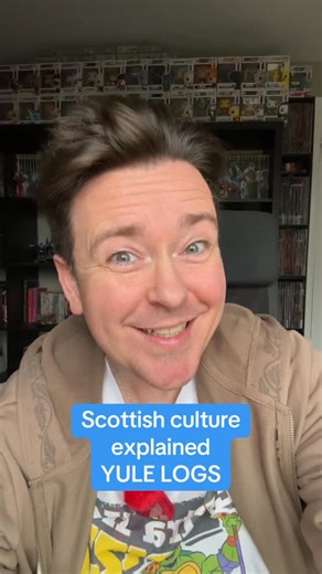 Scottish culture explained; Yule logs! #scotland #scottishculture #folklore #mythology #tradition | Kenny Boyle - Actor and Playwright