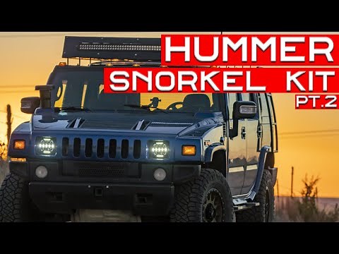 Assembling the Hummer H2 Snorkel Kit
