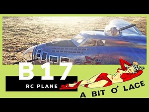RC plane B17 Flying Fortress bomber - With crash landing