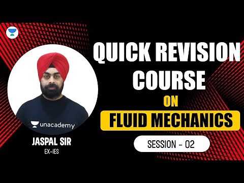 S02 | Quick Revision Course | Fluid Mechanics | Jaspal Sir (Ex-IES) #civil_engineering #gate_2023