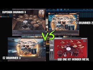 EZ DRUMMER 3 VS GGD ONE KIT WONDER METAL VS SUPERIOR DRUMMER 3 VS EZ DRUMMER 2 ( Modern Metal Drum)