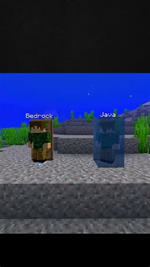 Java Vs Bedrock #minecraft #herobrine #shortsvideo #viral #tweening
