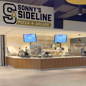 Welcome to Sonny’s Sideline Pizza Arcade! 🍕🕹️ Located inside The Refinery Fieldhouse Event Center—enjoy fresh pizza, toasted sandwiches, salads, cold drinks, plus arcade games and pool for nonstop fun! 🍻 | Sonny's Sideline Pizza Arcade