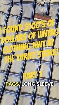 100's of dollars of vintage clothing at the store! I found so much! part1