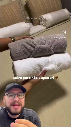 Como enrolar uma toalha e deixar organizado