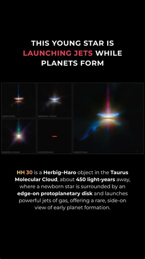 This Young Star Is Launching Jets While Planets Form #shorts