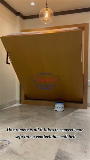 Ribbonic Remote System Wall Bed | Smart Murphy Bed for Space-Saving Homes #interior #homedecor