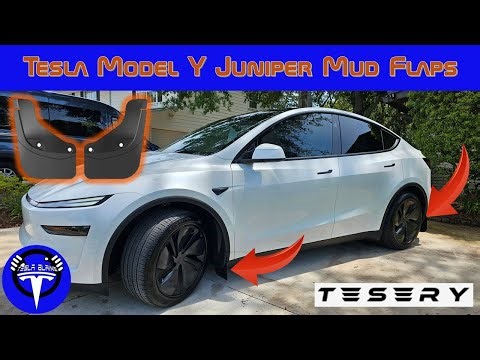 Step-by-Step: Installing Mud Flaps on Your 2026 Tesla Model Y Juniper from Tesery #tesla