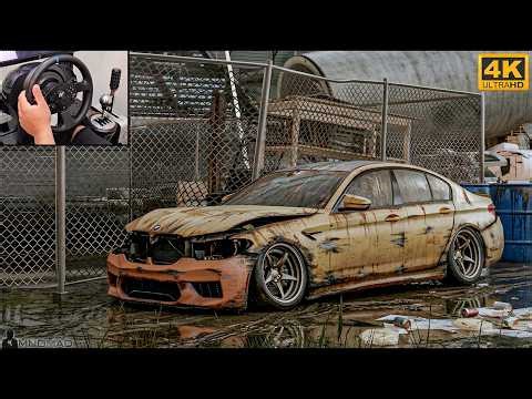 Rebuilding a BMW M5 (F90) |Need for Speed Heat| Gameplay using Thrustmaster T300RS Steering Wheel 4k