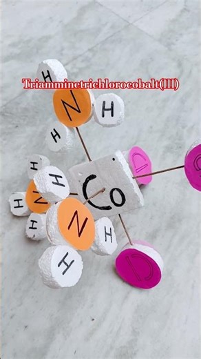 Coordination Compound 3D Model using Thermacol Sheets // Chemistry Class 12 CBSE #science #model #3d