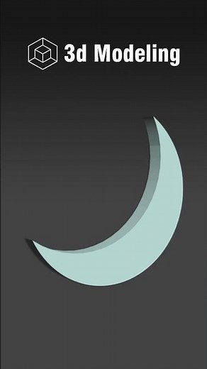 Create a 3D Crescent Moon in Minutes!