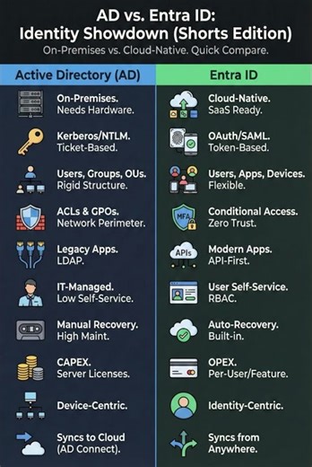 Active Directory vs. Microsoft Entra ID