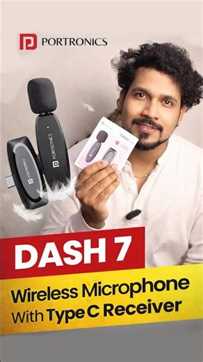 Dash 7 AI | PORTRONICS | AI NOISE CANCELLATION MICROPHONE