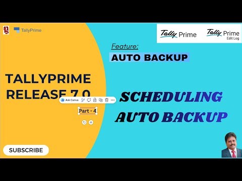 How to Schedule Auto Backup in TallyPrime 7.0
