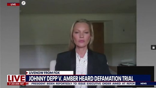 What did Kate Moss say in Johnny Depp-Amber Heard trial testimony?