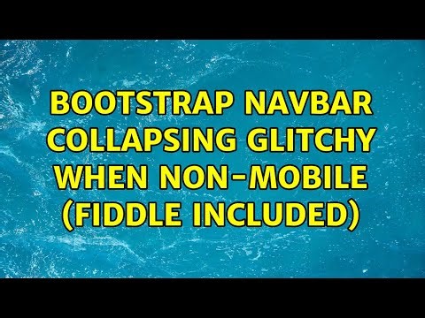 Bootstrap Navbar Collapsing Glitchy When Non-Mobile (fiddle included)