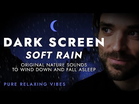 Soft Rain Sounds for Sleeping - Dark Screen | Pure Relaxing Vibes - Black Screen Rain