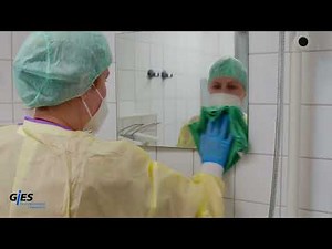 Schlussdesinfektion in einem Patientenzimmer