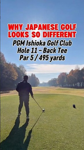 Why Japanese golf looks so different 🇯🇵Full hole breakdown this is how we play in Japan.#JapanGolf