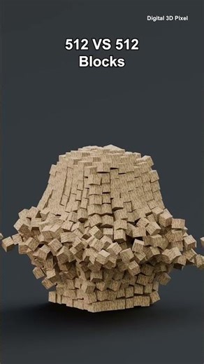 Dropping Minecraft Wooden Blocks on Wooden Blocks | 1 to 15625 Blocks #shorts #animation