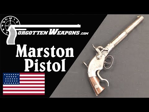 WW Marston Breechloading Pistol and Leather-Base Cartridge
