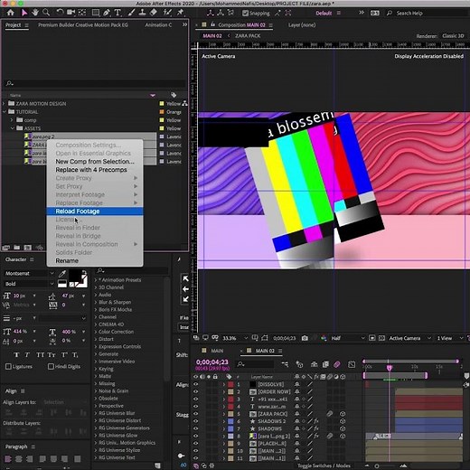 🎬 After Effects Tutorial: How to Easily Relink Clips! 🔄 #tutorial #aftereffects
