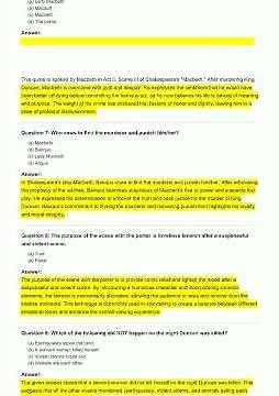 Macbeth ACT 2 Questions and Answers & Trivia E video