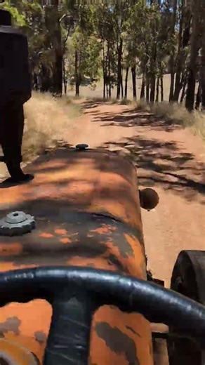 view from the tractor seat