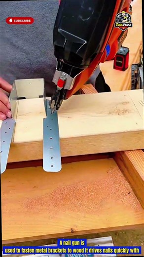 This Nail Gun Installs Metal Brackets in Seconds, Construction Tools Work Fast and Precise #tools