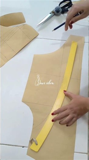 tutorial membuat pola gaun pesta bagian 3 #menjahit #diy #gaun #sewing #sewingtutorial #mode #tutor