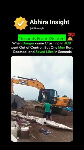Near-Miss JCB Accident 😱 Caught on Camera #shorts #jcb