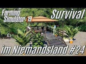 LS19 Survival im Niemandsland #24 - Pausen-Pavillon und ein Hund - [deutsch]