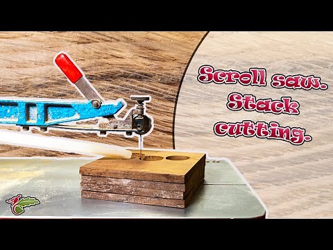 Scroll saw for beginners. Stack cutting.