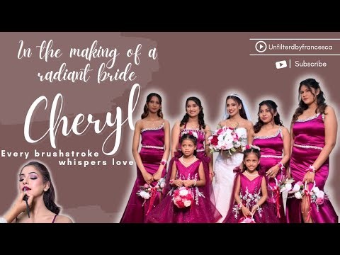 In the making of a Radiant bride Cheryl ✨ Every brushstroke whispers love 💗 || BRIDE CHERYL ||