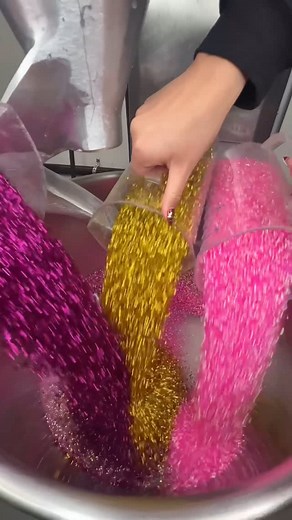 CornWithSlime on Instagram: "Making our new Firework Crackle slime 🎆 It’s a bingsu scented like black cherry 🍒 Dropping in our New Year’s Restock is dropping this Friday at 4pm PST on Cornwithslime.com"
