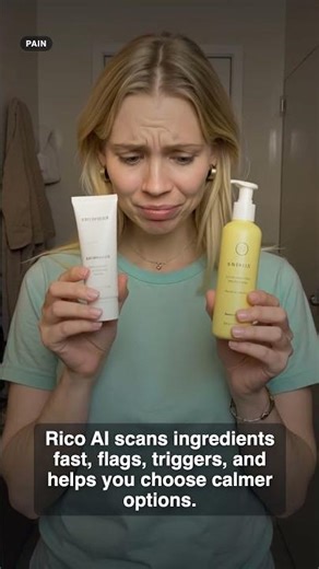 Rico AI 10-sec label check for Sensitive Skin