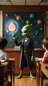 Alien Teacher in Earth School | Cosmic Classroom Fun! 👽📚🪐