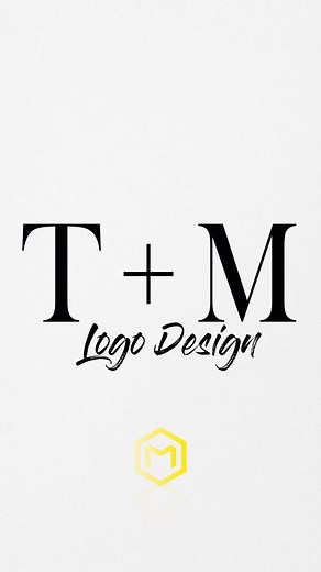 T M logo design process. #logodesign #logoname #logochallenge #logoforyou