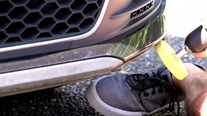 Check out the EZ Lip removal tool! The EZ Lip removal tool is designed to efficiently and effectively remove left over adhesive that may remain when removing an EZ Lip from your car. This tool can also be used for removing vinyl, decals, graphics, double sided molding tape, striping and trim. - Quickly removes adhesive residue - Will not scratch or damage acrylic enamel or urethane paint - Not for use on lacquer coatings - Requires a drill - Product should be tested on a small unobtrusive are be