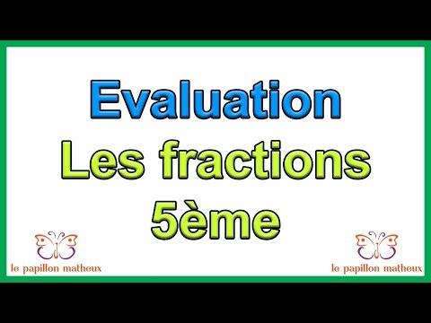 Evaluation fraction 5eme avec correction