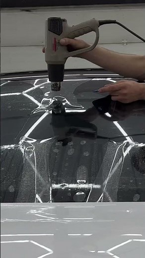 Satisfying windshield protection film install