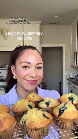 Quick and easy blueberry muffins